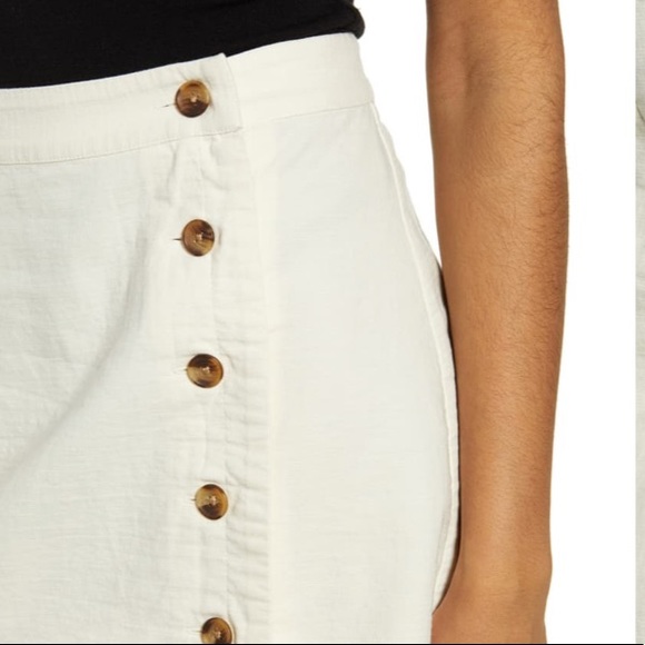 BP. Button Wrap Miniskirt - Picture 4 of 8